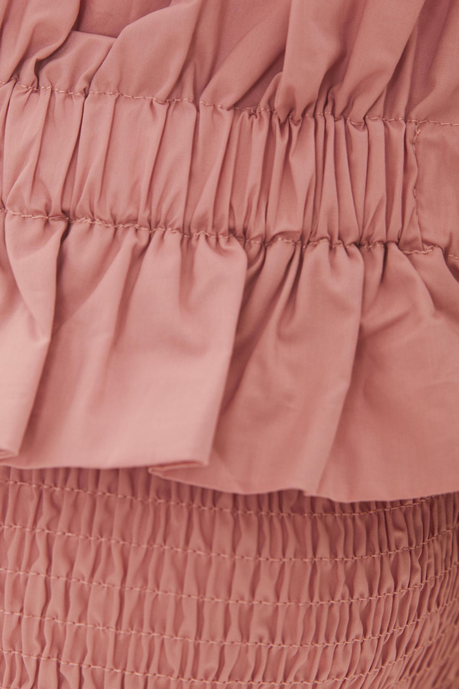 Off Shoulder Top with Ruffles in Tea Rose - Image 7