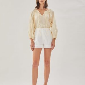 Cotton Crochet Shorts in White