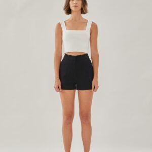 Classic Cotton Shorts in Black