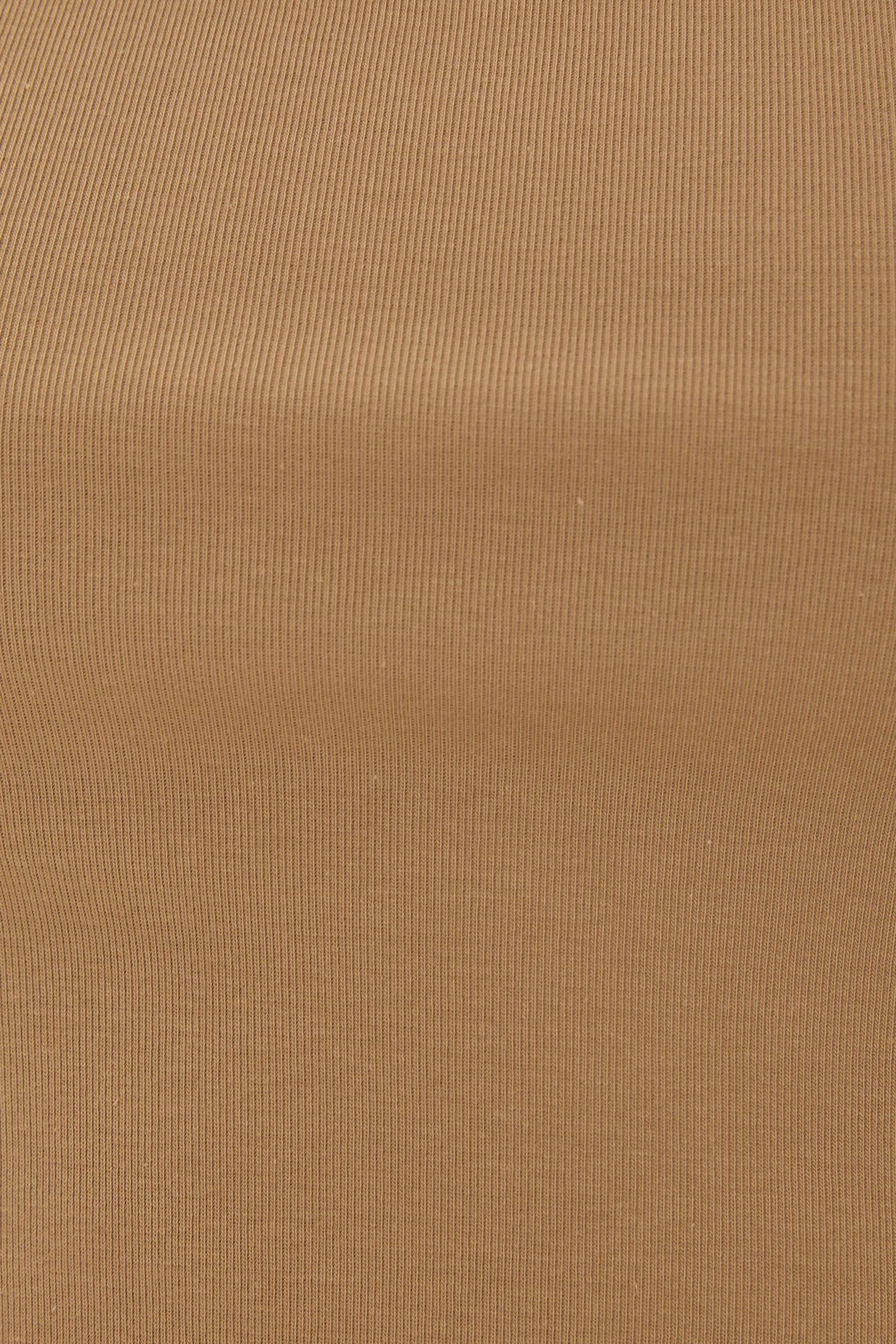 Classic Straight Neck Tank Top in Sand - Image 5