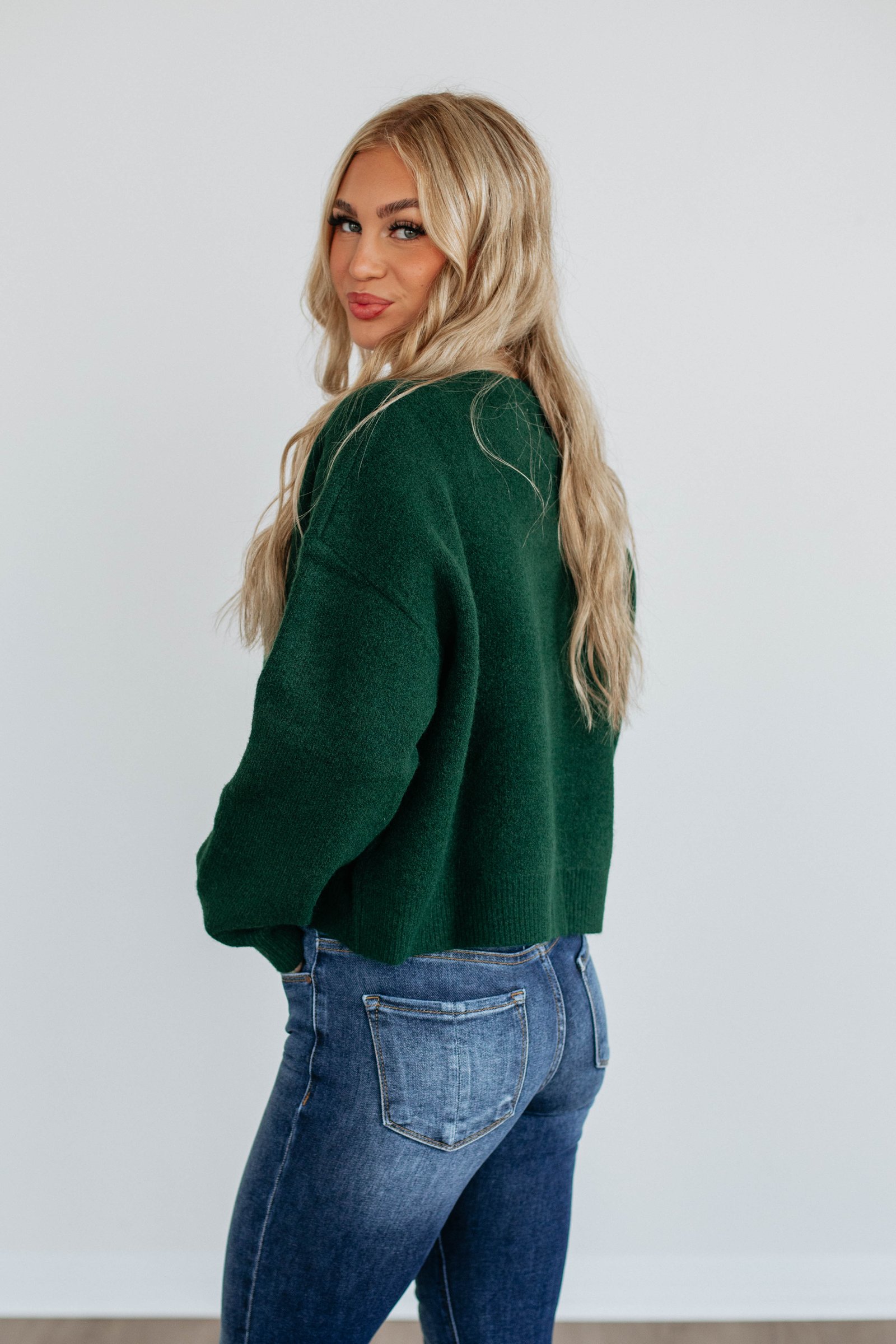 Kassi Cardigan - Forest Green - Image 3