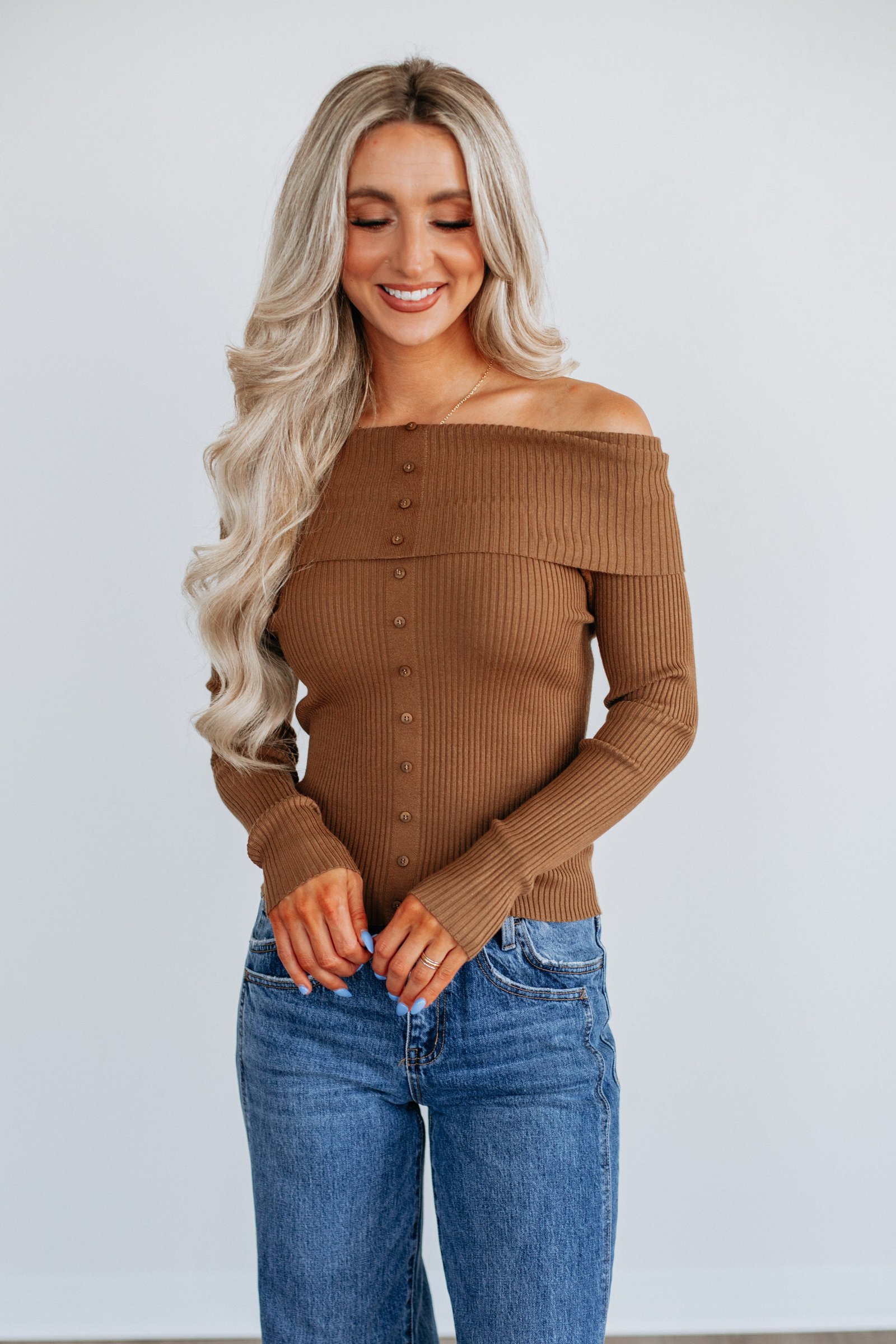 Camaryn Off The Shoulder Sweater - Image 11