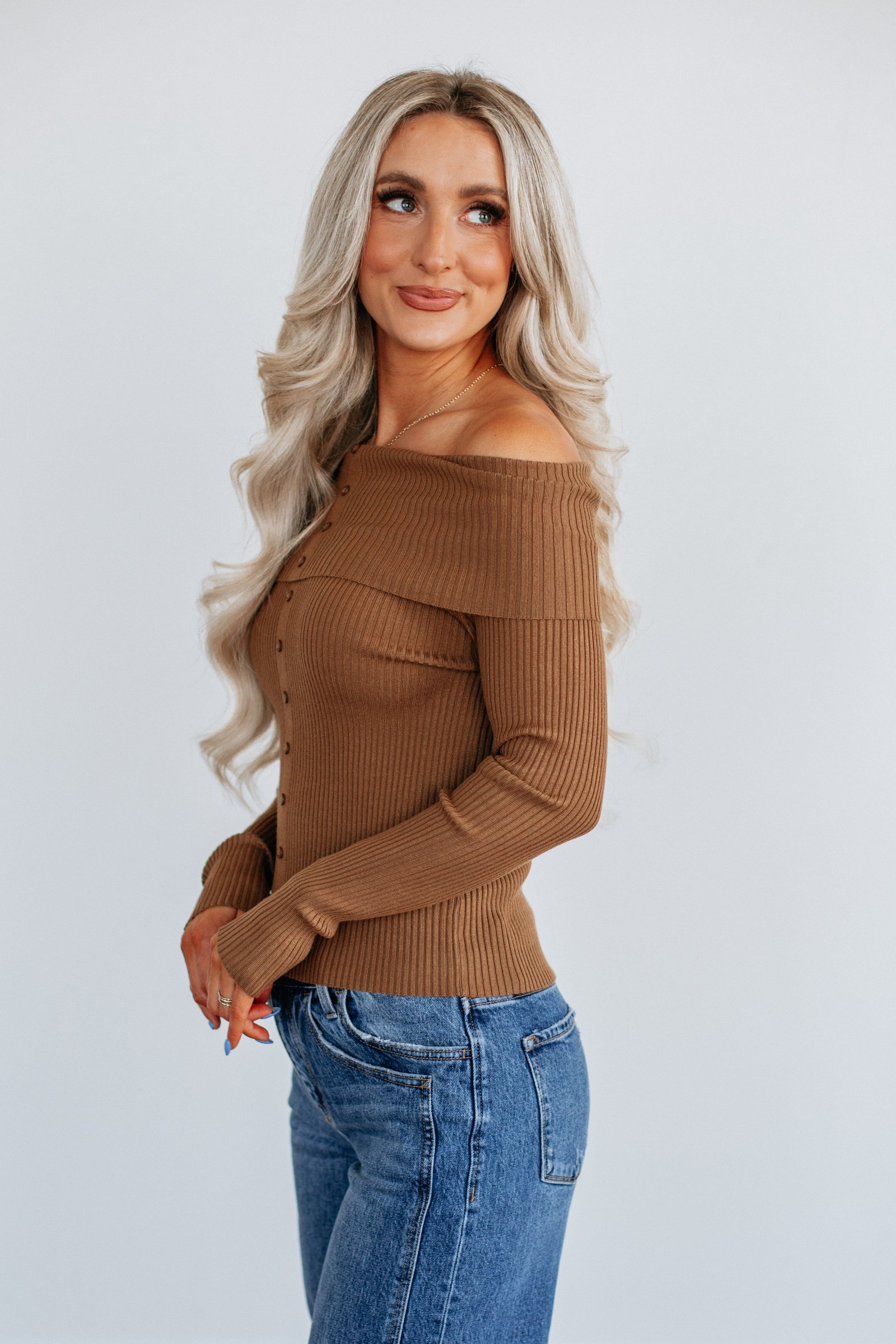 Camaryn Off The Shoulder Sweater - Image 13
