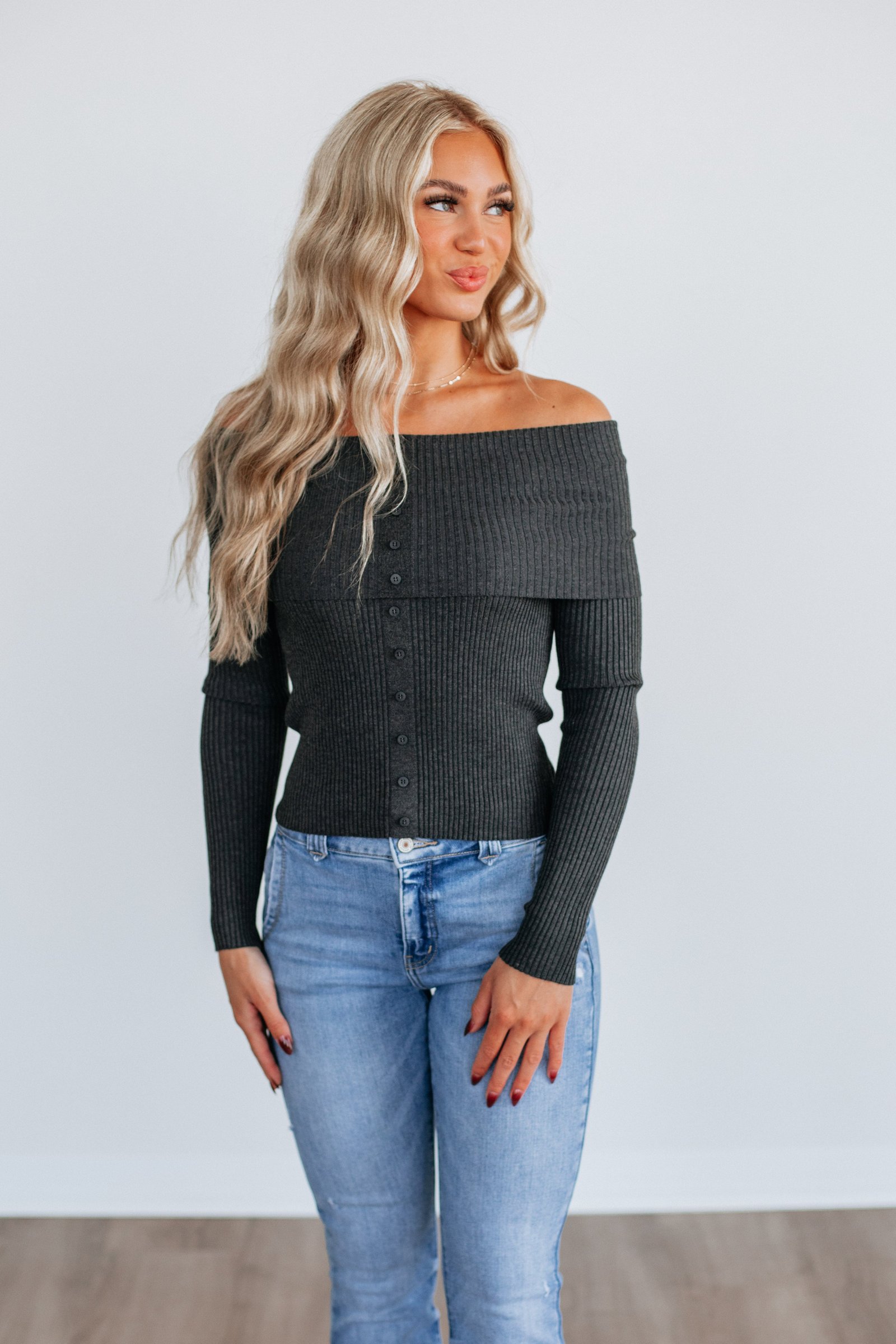 Camaryn Off The Shoulder Sweater - Image 6