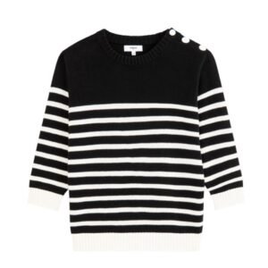 Peroza Striped Jumper - Black And White