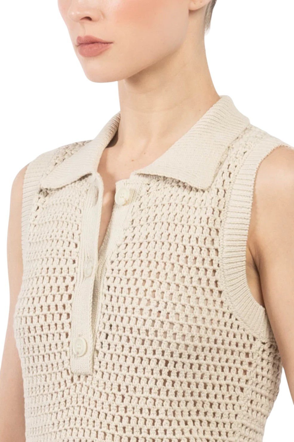 The Polo Vest - Taupe - Image 2