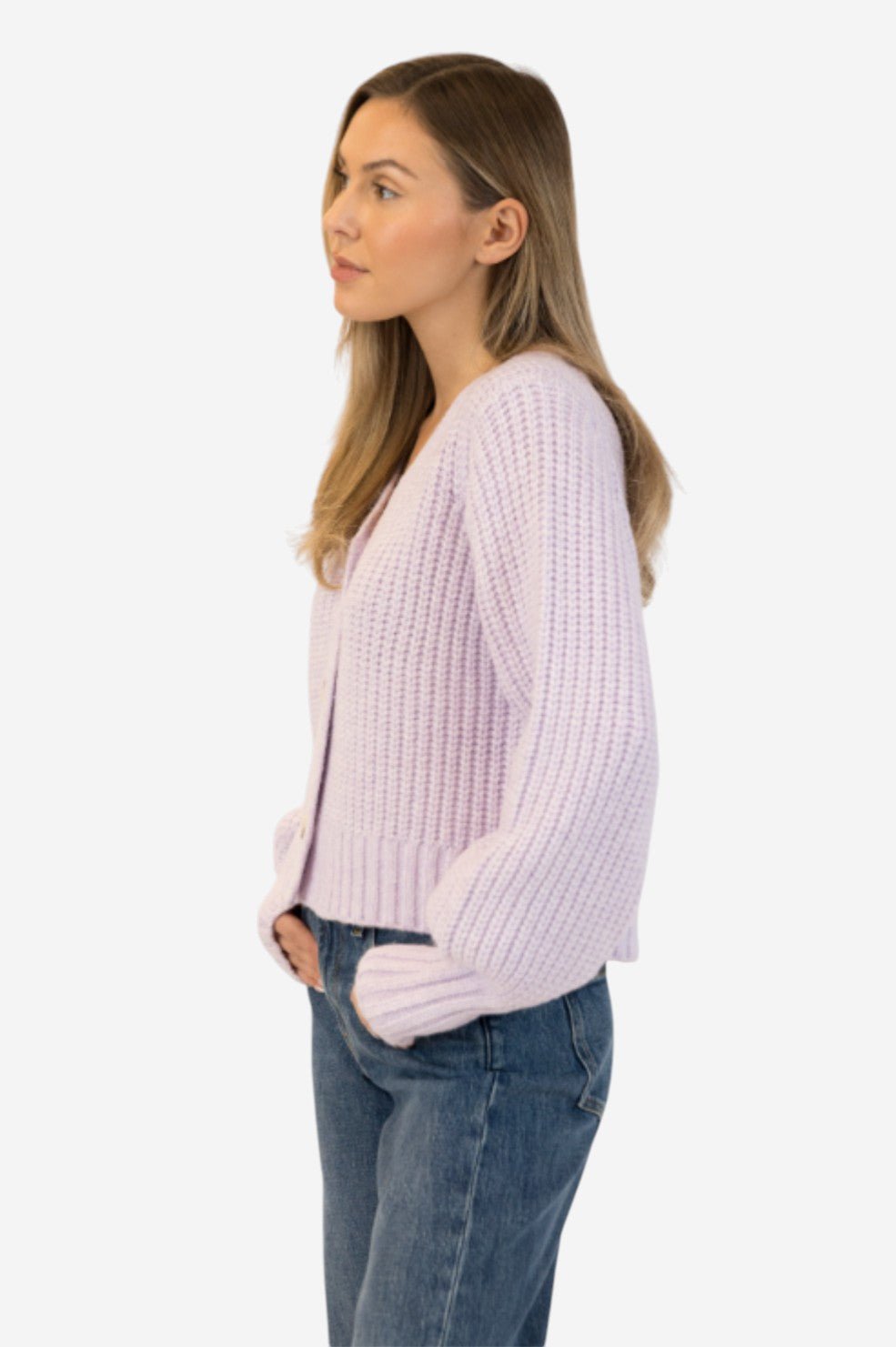 Matilda Cardigan - Lilac - Image 2