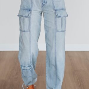 Alyx Hidden Cargo Jeans - Light Wash