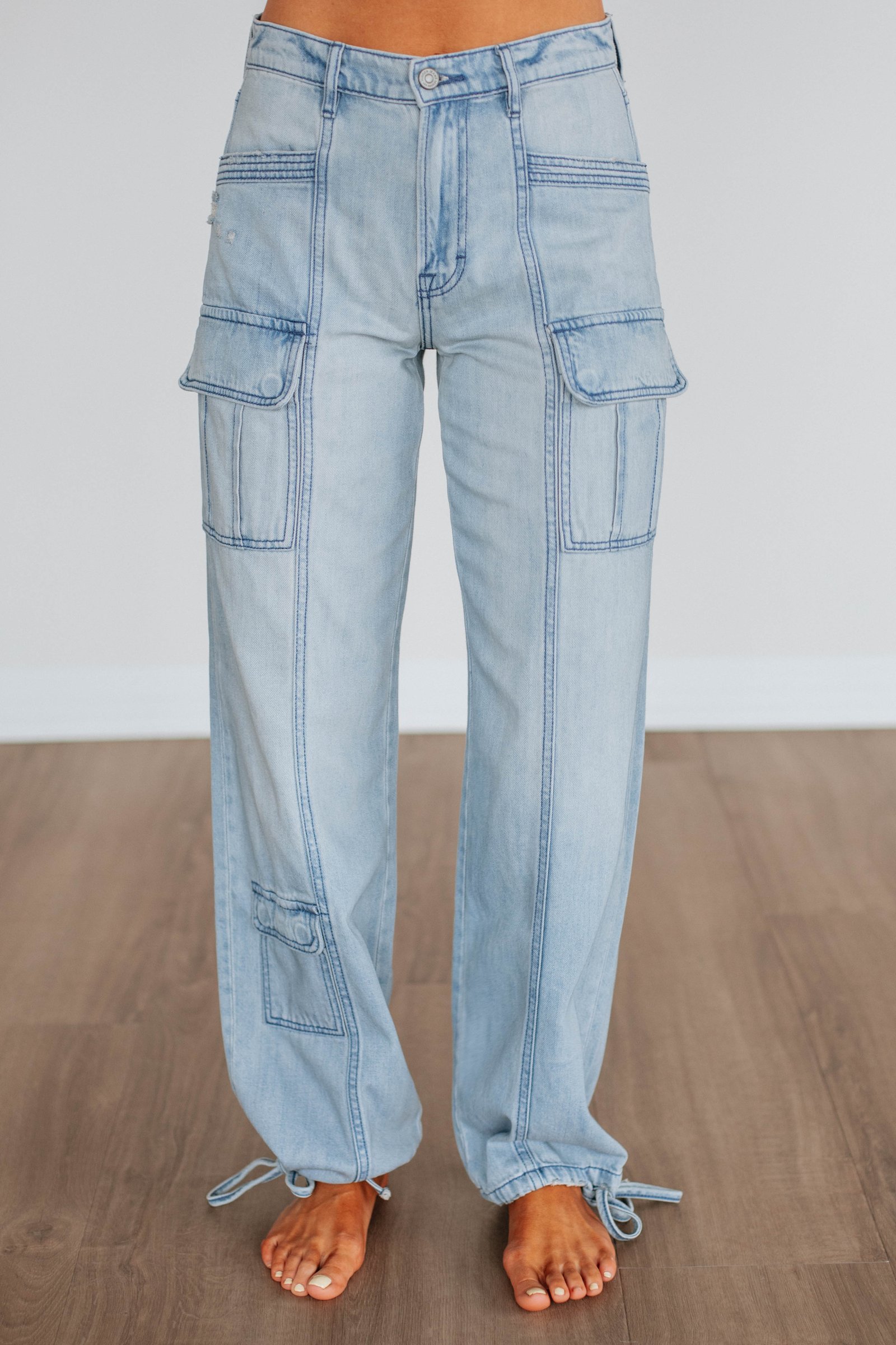 Alyx Hidden Cargo Jeans - Light Wash - Image 3