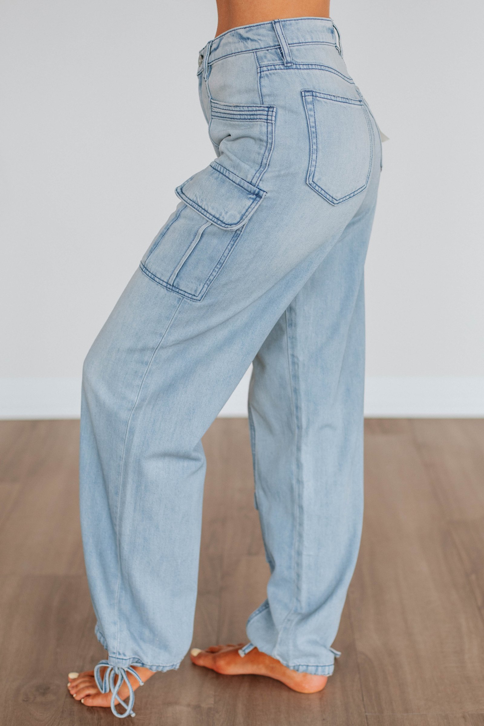 Alyx Hidden Cargo Jeans - Light Wash - Image 2