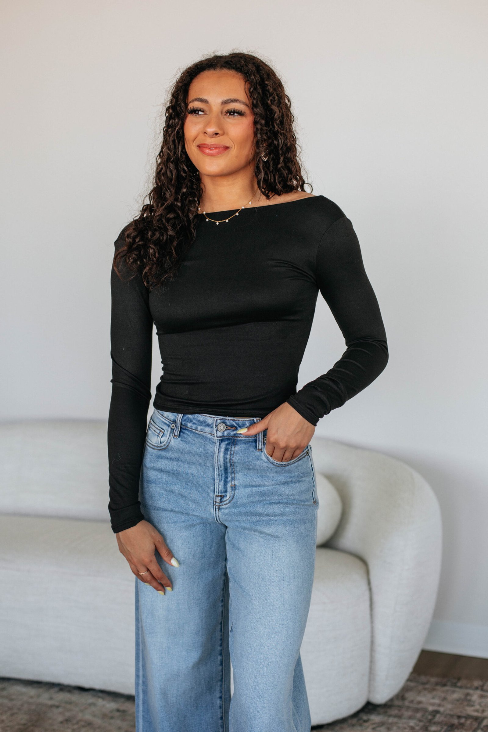 Ronin Long Sleeve Top - Black - Image 7