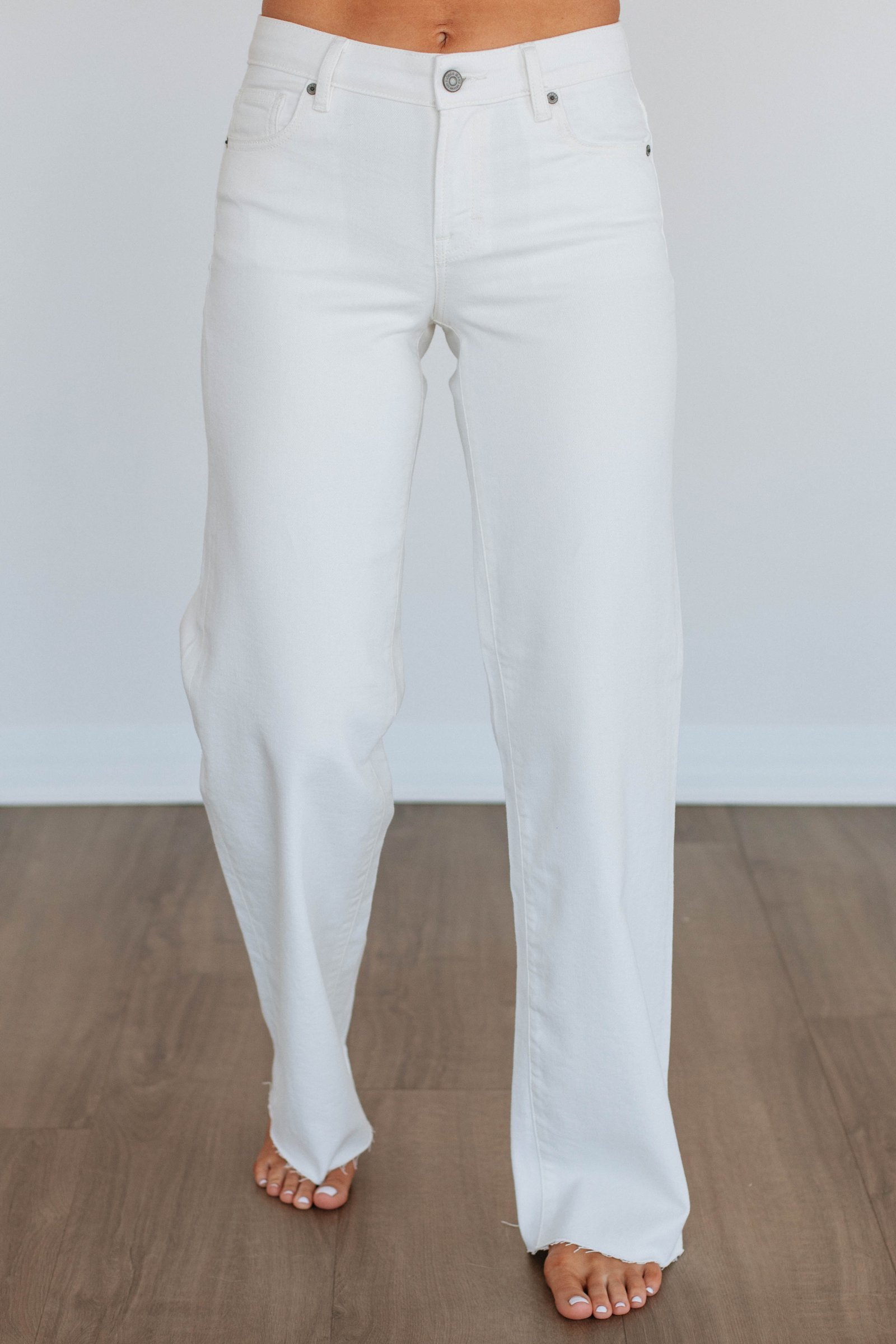 Logan Hidden Jeans - Ivory