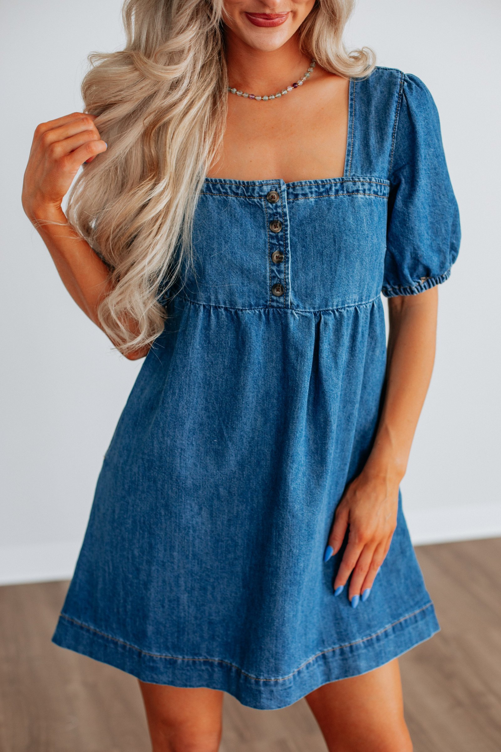 Winry Denim Dress - Image 2