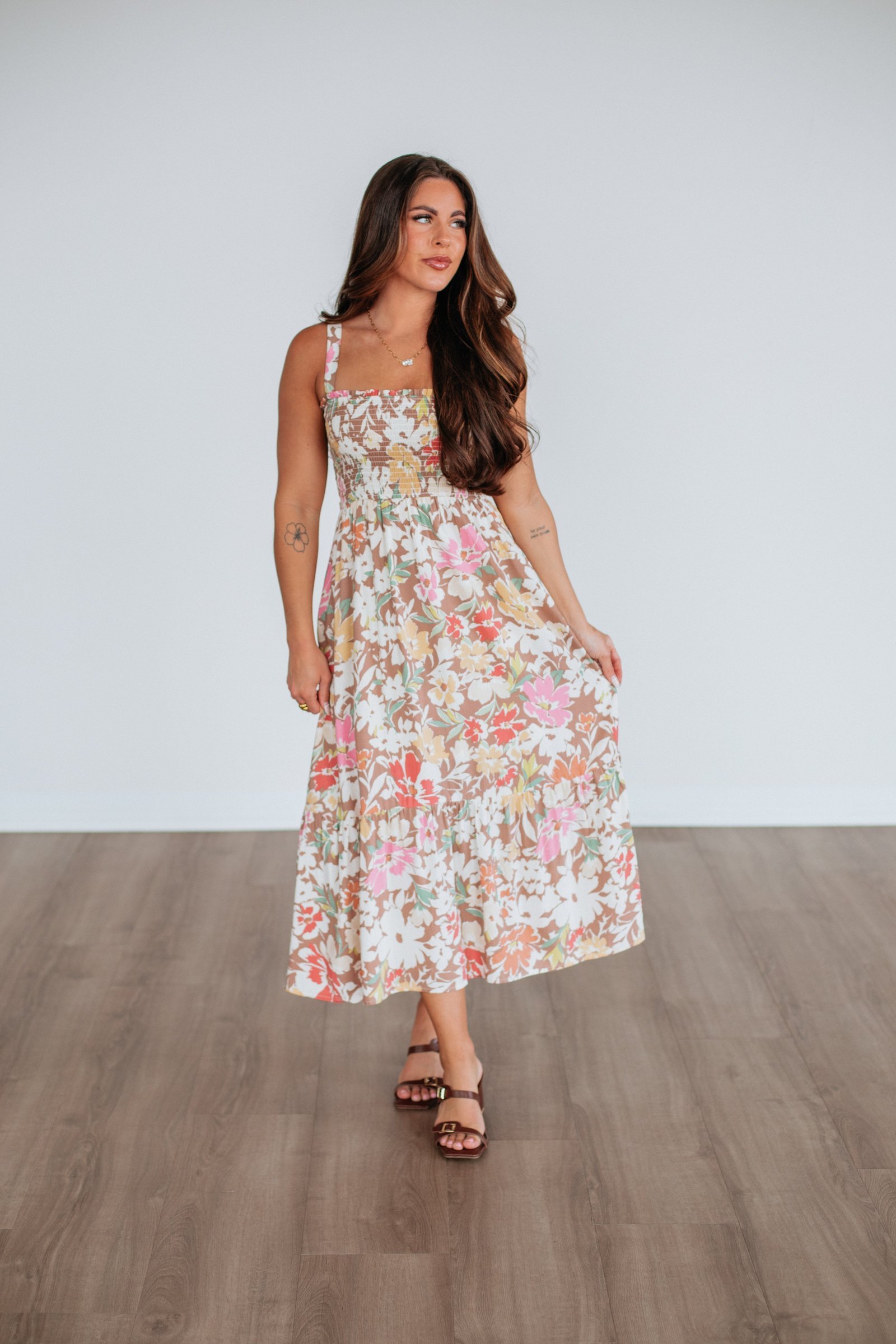 Magnolia Floral Dress - Image 3