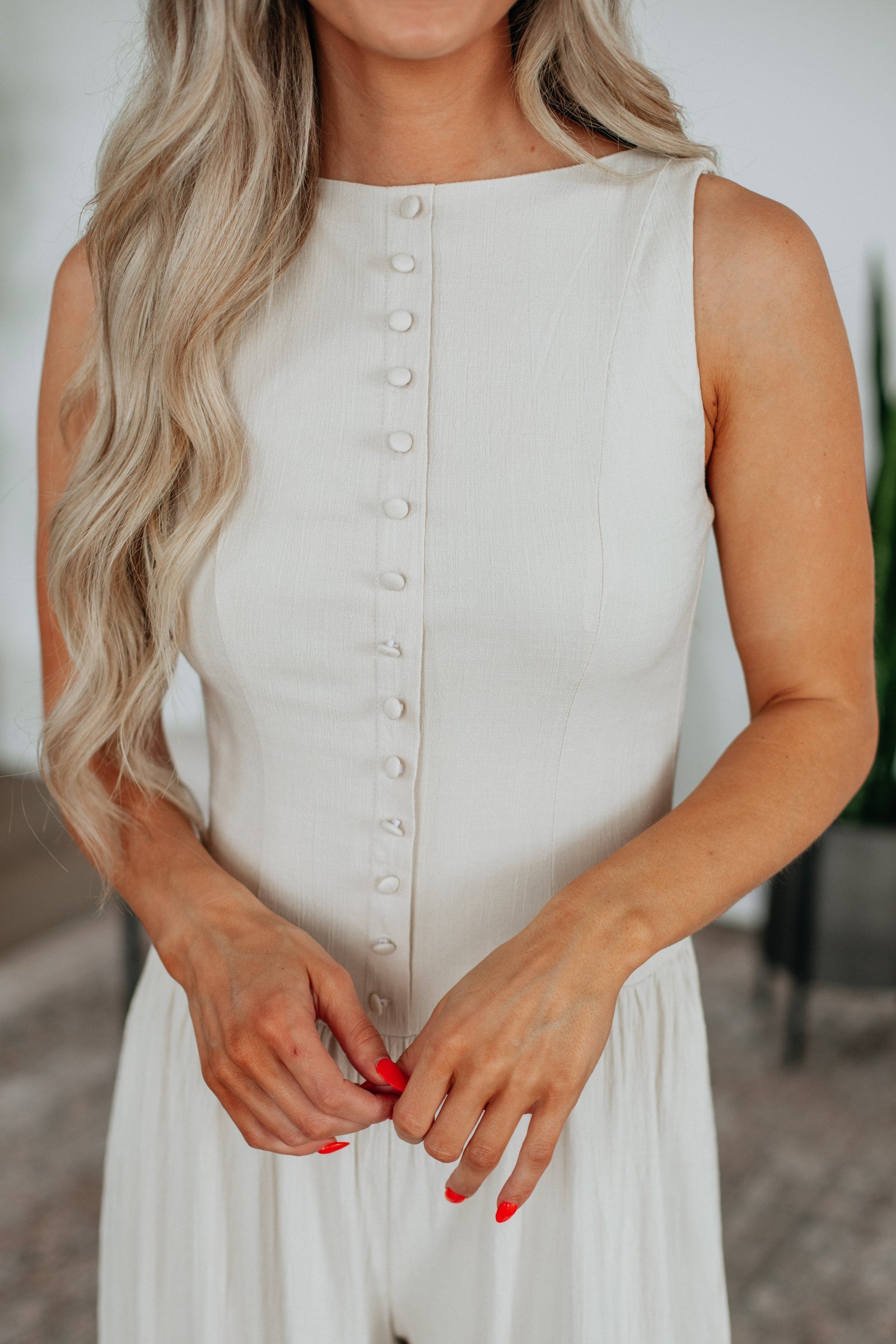 Noelle Linen Jumpsuit - Image 3