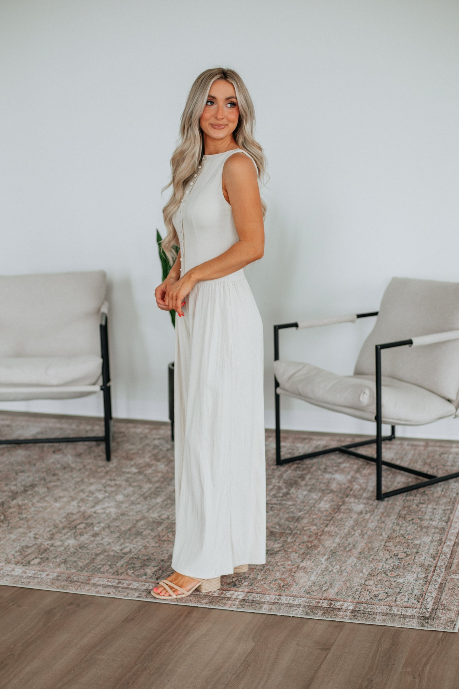 Noelle Linen Jumpsuit - Image 8