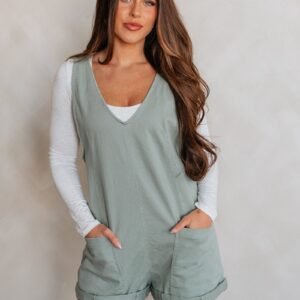 Kearney Short Overalls - Dusty Sage